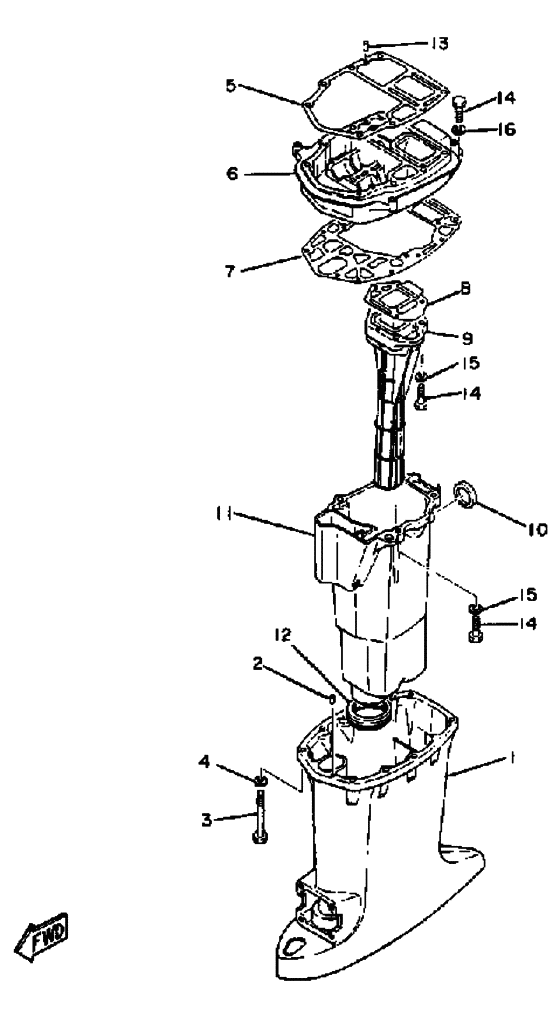 Upper casing