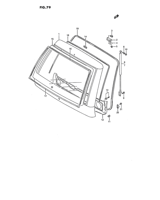 Back door panel