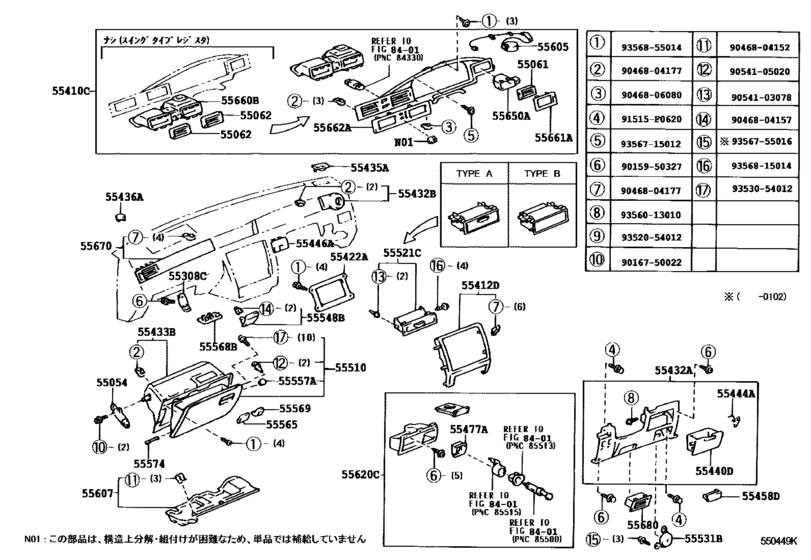 Instrument Panel & Glove Compartment
