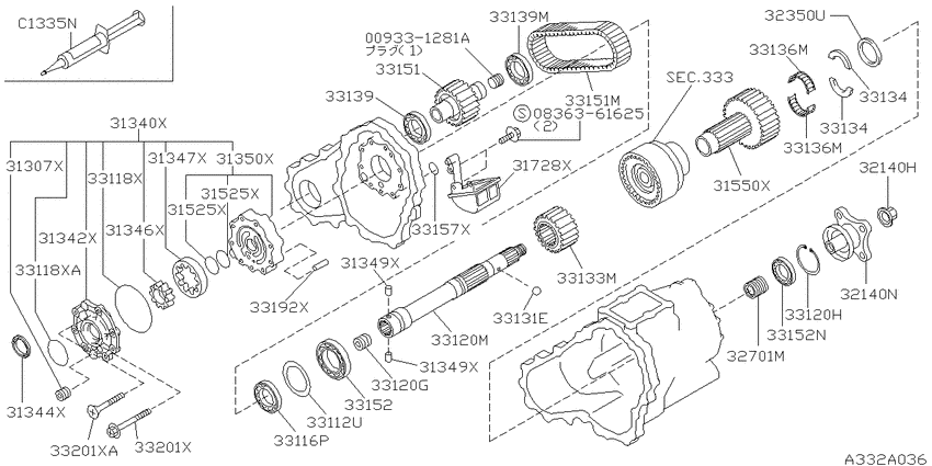 Transfer gear