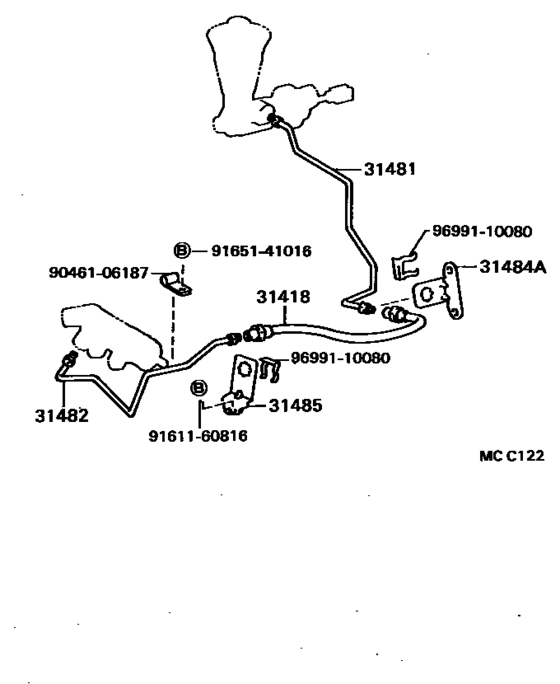 Clutch Pedal & Flexible Hose