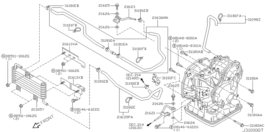 Auto transmission,transaxle & fitting