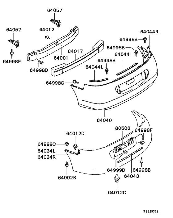 Rear bumper & support