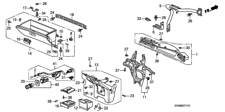Instrument panel garnish