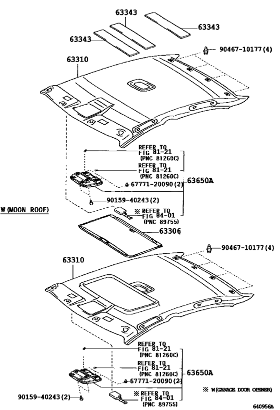 Roof Headlining & Silencer Pad