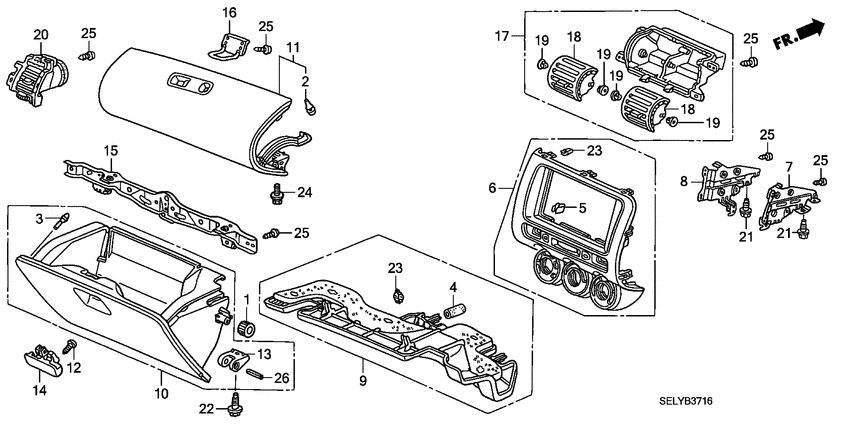 Instrument panel garnish