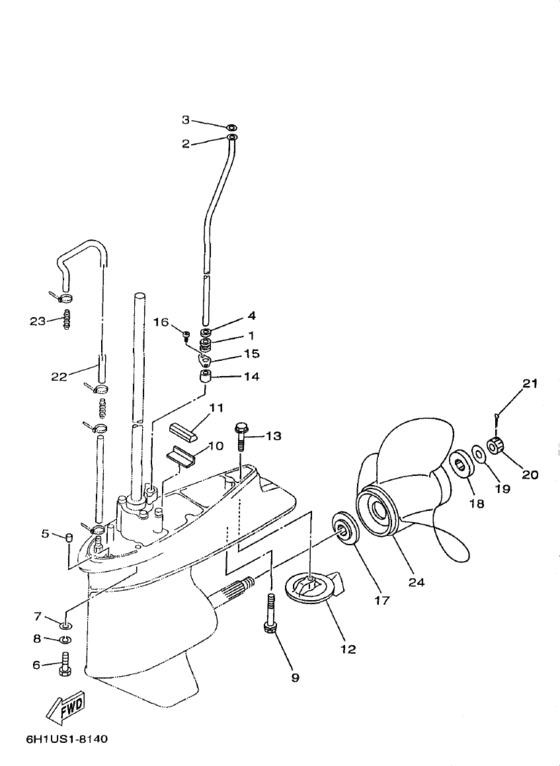 Lower casing drive
