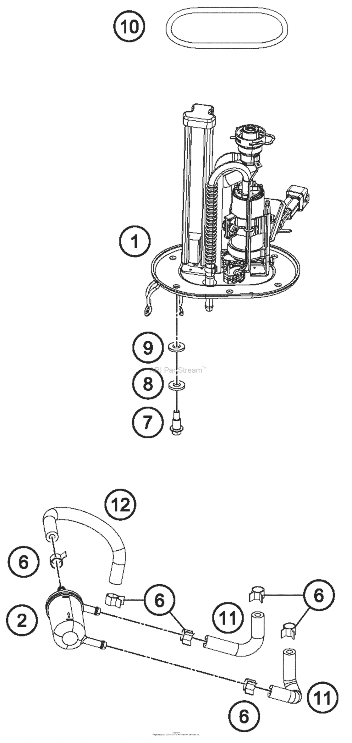 Fuel Pump для KTM RC 390, год: 2016. OEM запчасти - Мегазип (регион продаж  - US/EU, ,18110641-940890)