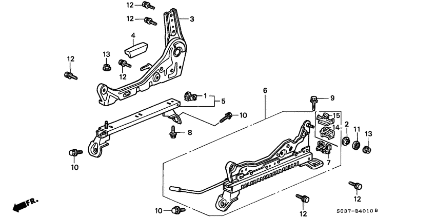 Front seat components