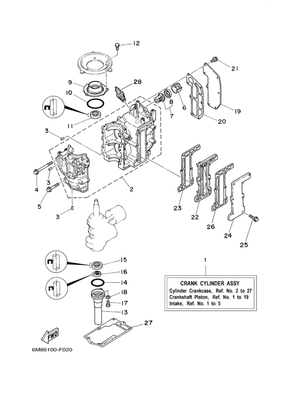 Cylinder crankcase
