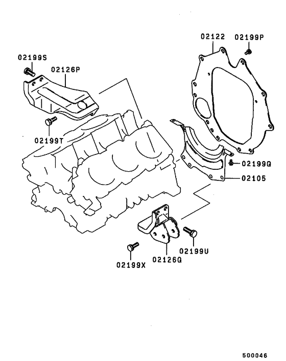 Cover,rear plate & oil pan