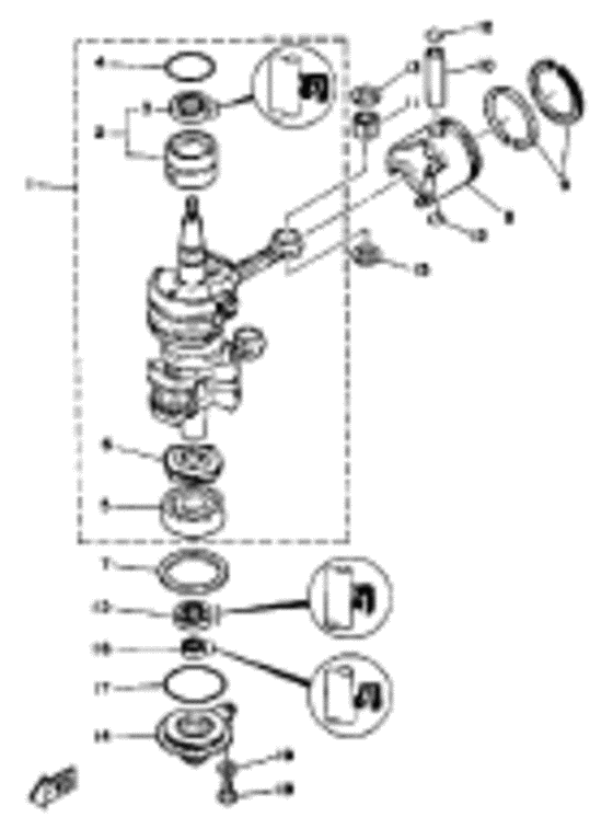 Crank piston