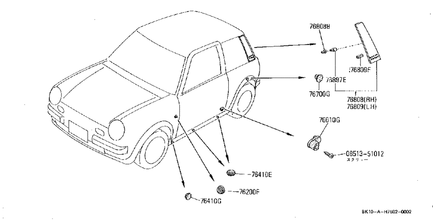Body side fitting