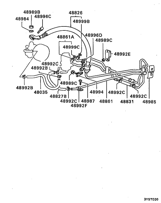 Power steering oil line