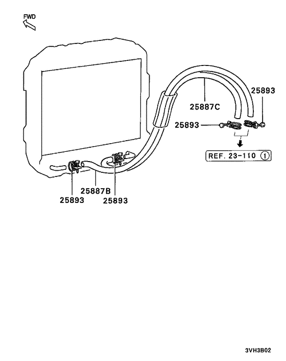 A/t oil cooler & tube