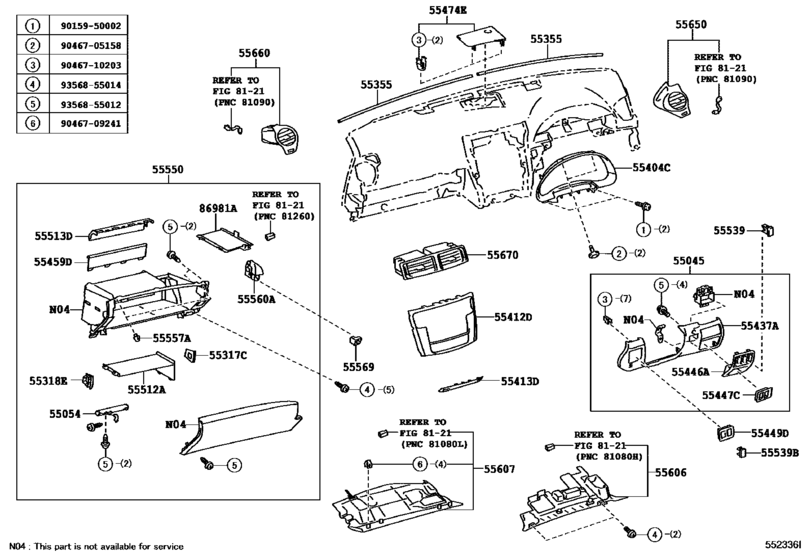 Instrument Panel & Glove Compartment