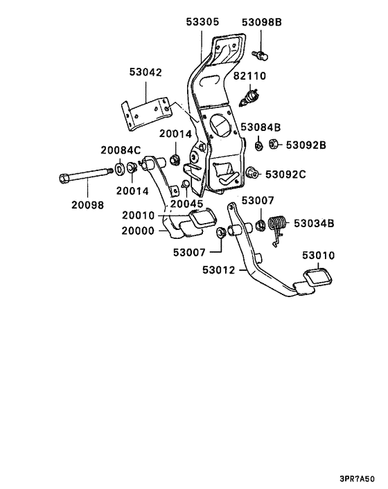 Brake & clutch pedal
