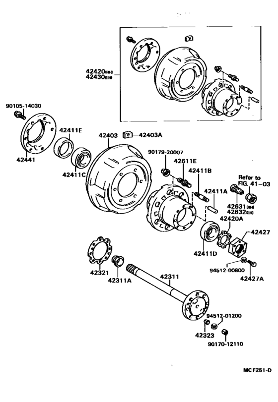 Rear Axle Shaft & Hub