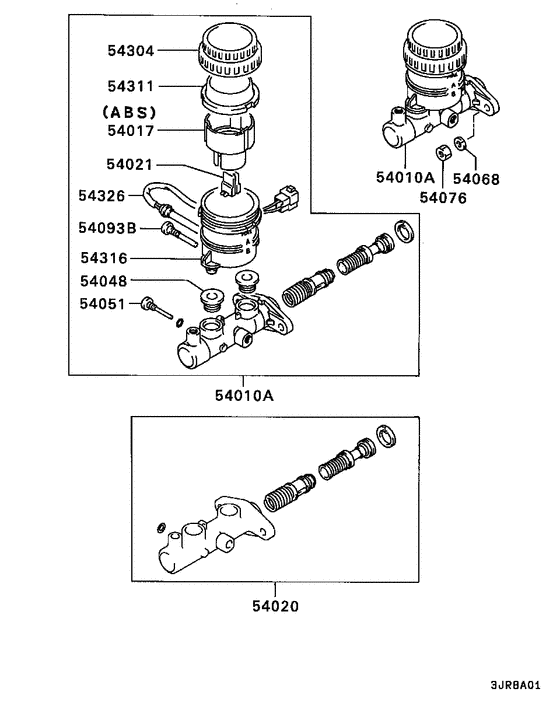 Brake master cylinder