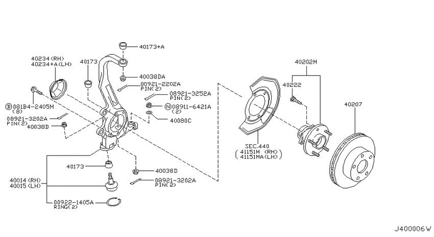 Front axle
