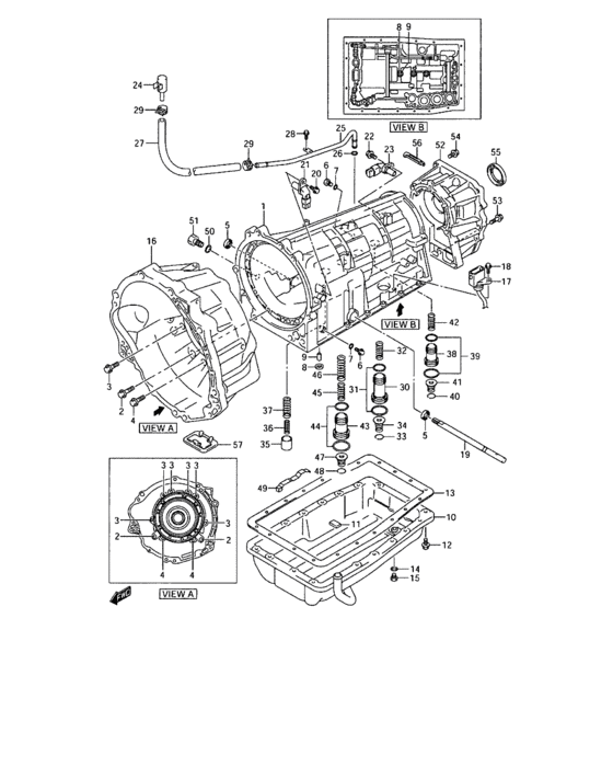 At transmission case