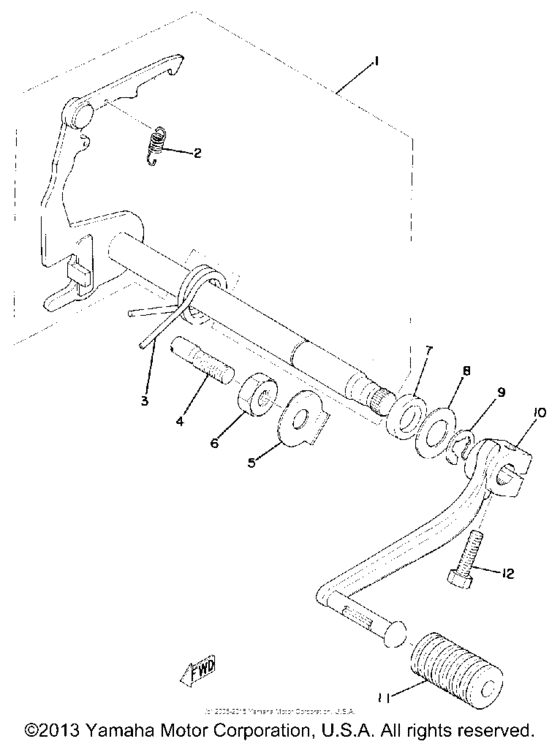Shift shaft