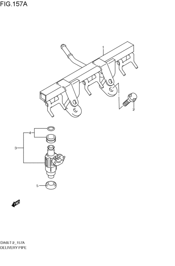 delivery pipe / fuel injector
