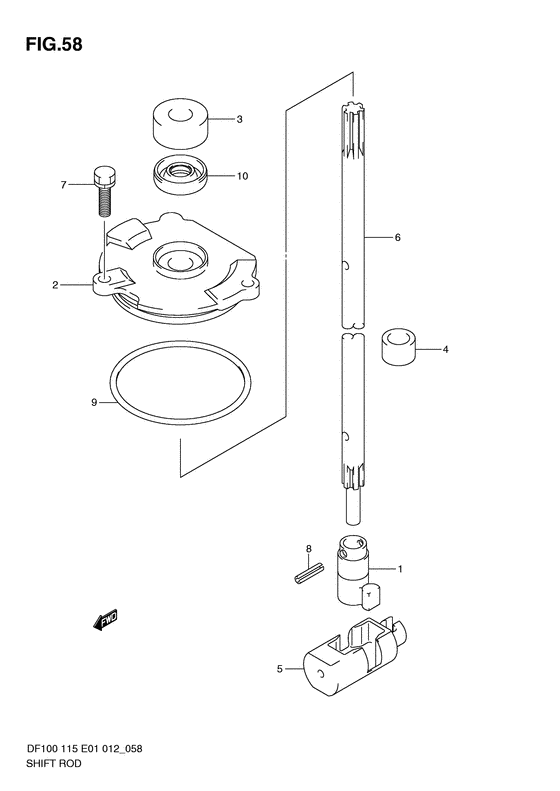 Shift rod