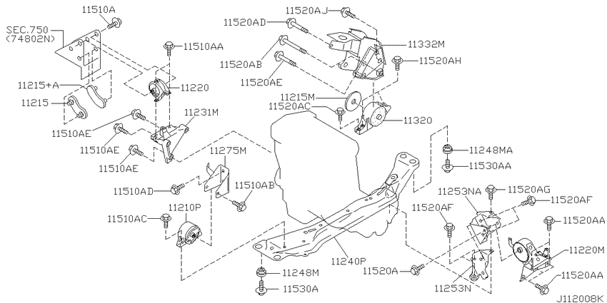 Engine & transmission   mounting