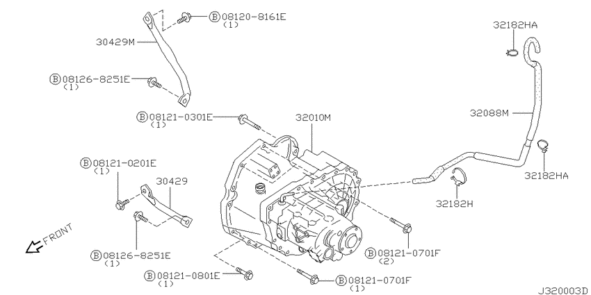 Manual transmission, transaxle & fitting