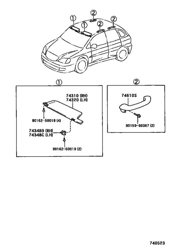 Armrest & Visor