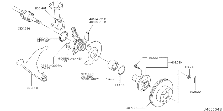 Front axle