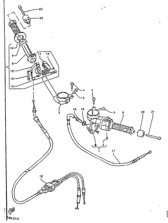 Steering handle & cable