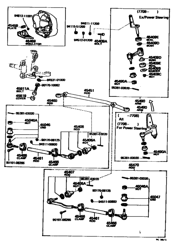 Front Steering Gear & Link