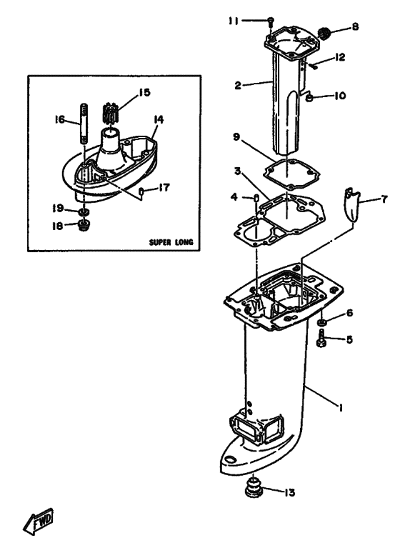 Upper casing