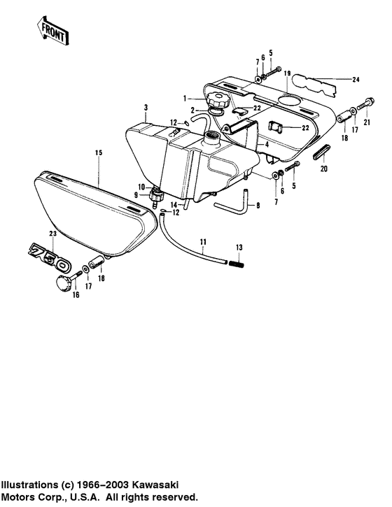 Side covers/oil tank