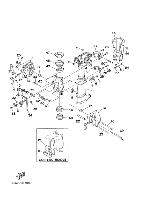 Upper casing . bracket