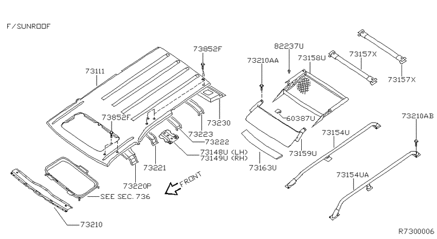 Roof panel & fitting