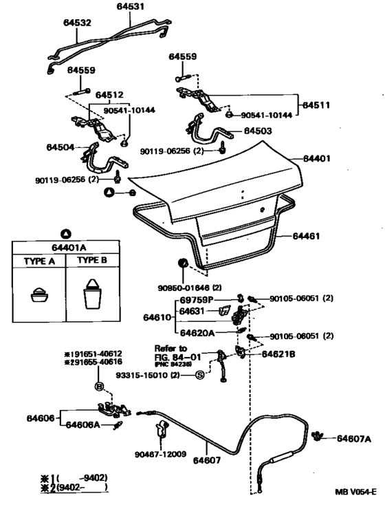 Luggage Compartment Door & Lock