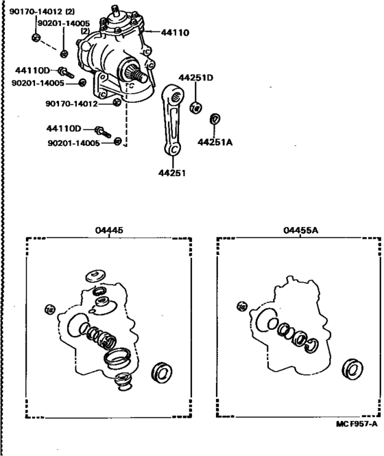 Front Steering Gear & Link