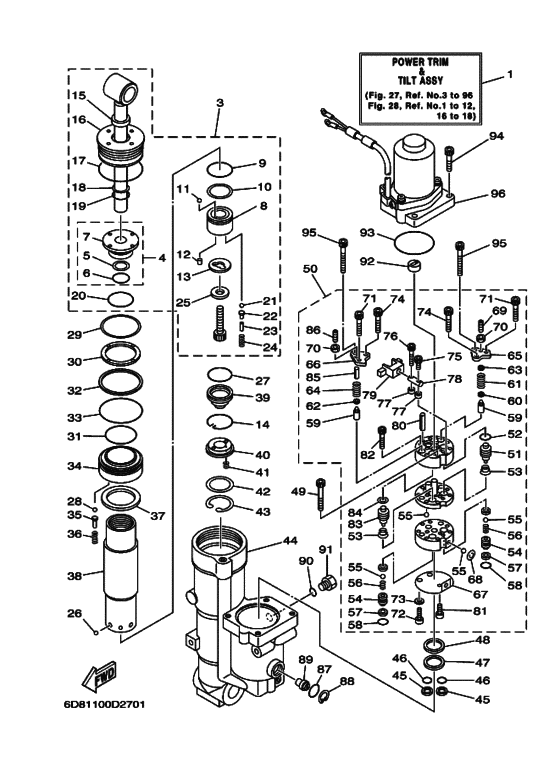 Power trim & tilt assy 1