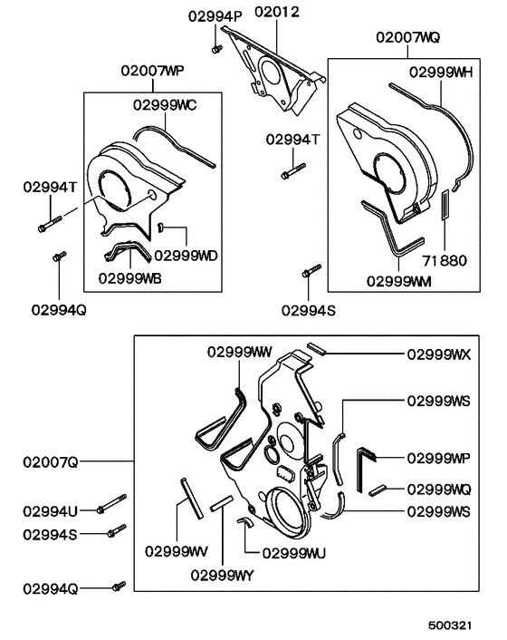 Cover,rear plate & oil pan