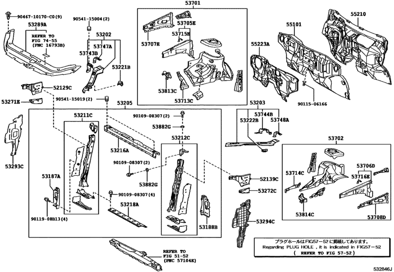 Front Fender Apron & Dash Panel