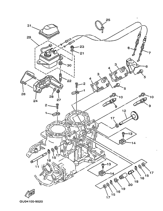 Cylinder. crankcase 2