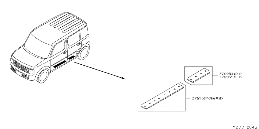 bodyｰside trimming