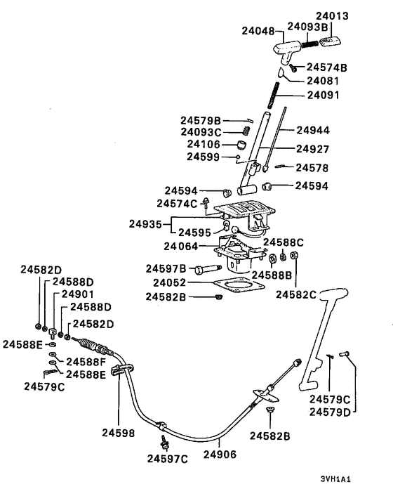 A/t floor shift linkage