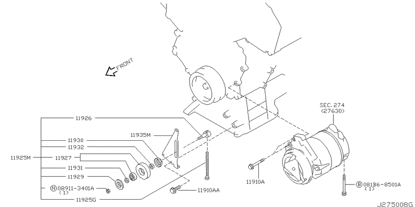 Compressor mounting & fitting
