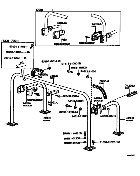 Protector Pipe, Roll Bar & Handrail