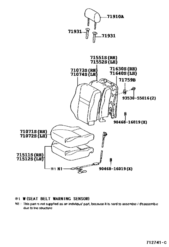 Front Seat & Seat Track