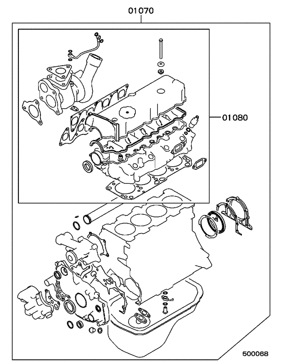Engine overhaul gasket kit